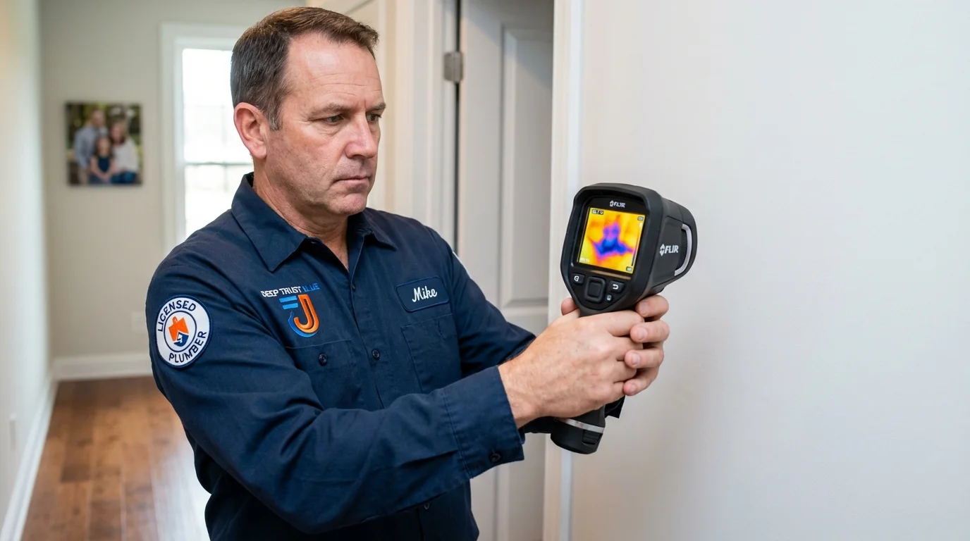Thermal imaging leak detection by Johns Plumbing LLC in New Madrid